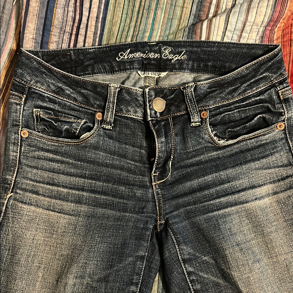 American Eagle Outfitters High Rise Blue Jeans